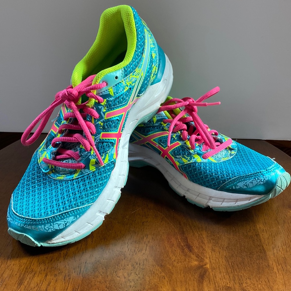 ASICS Gel-Excite Neon Running Sneakers Sz 8